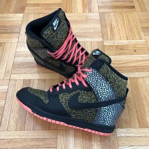 NIKE custom statement wedge sneakers | size 9.5